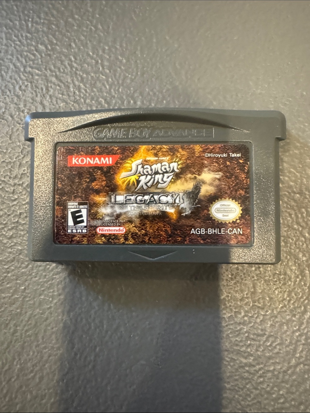 Konami Shaman King Soaring Hawks Legacy Nintendo Game Boy Advance Cartridge